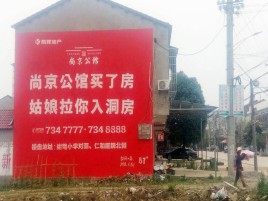 庐山市墙体广告在乡镇、农村市场的媒体优势