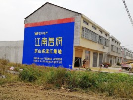庐山市农村墙体广告在不同形式上面展现的不同特色