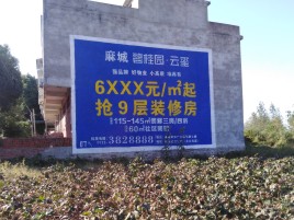 庐山市墙体广告的好处